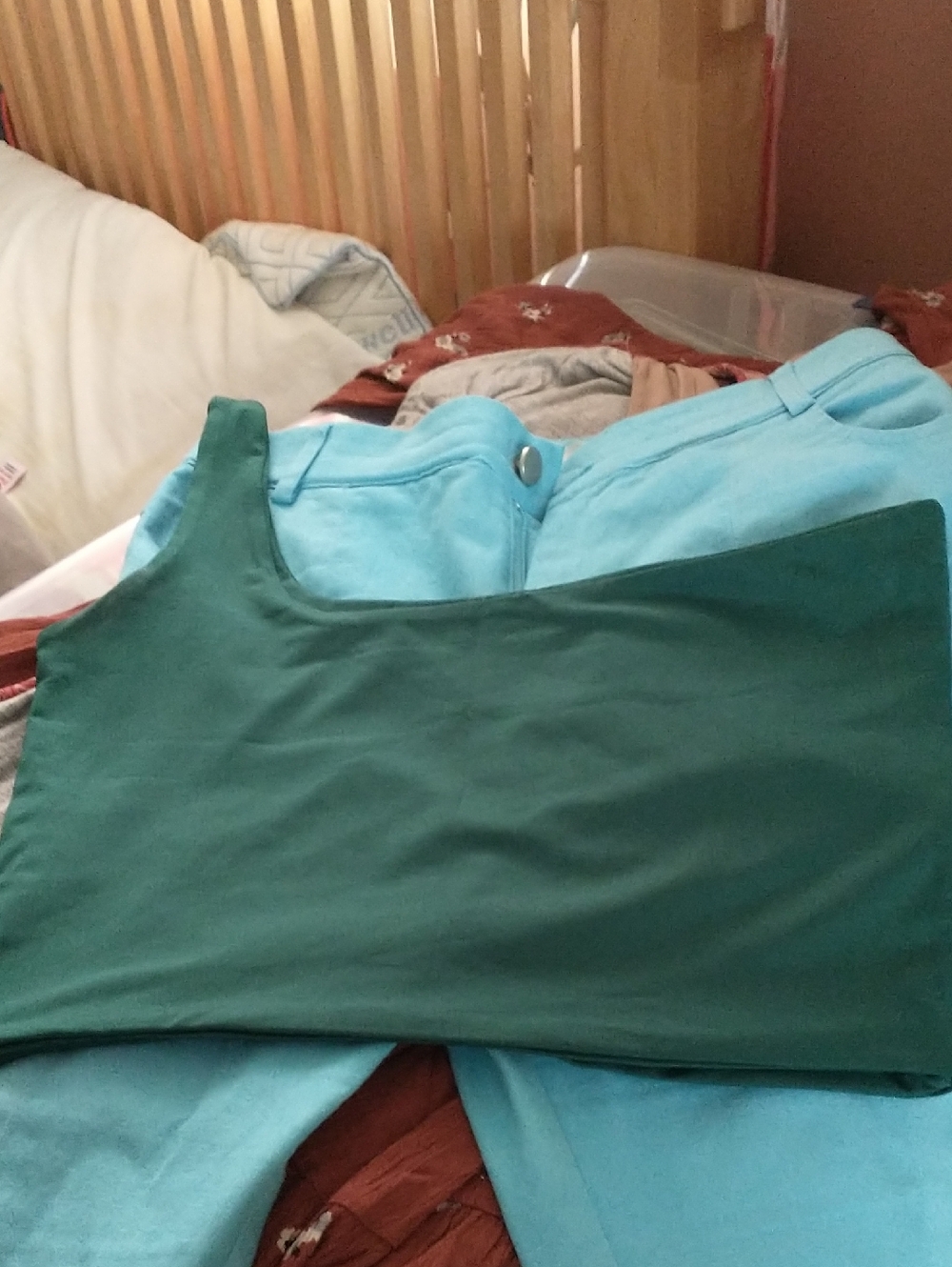 One Shoulder Top - Green